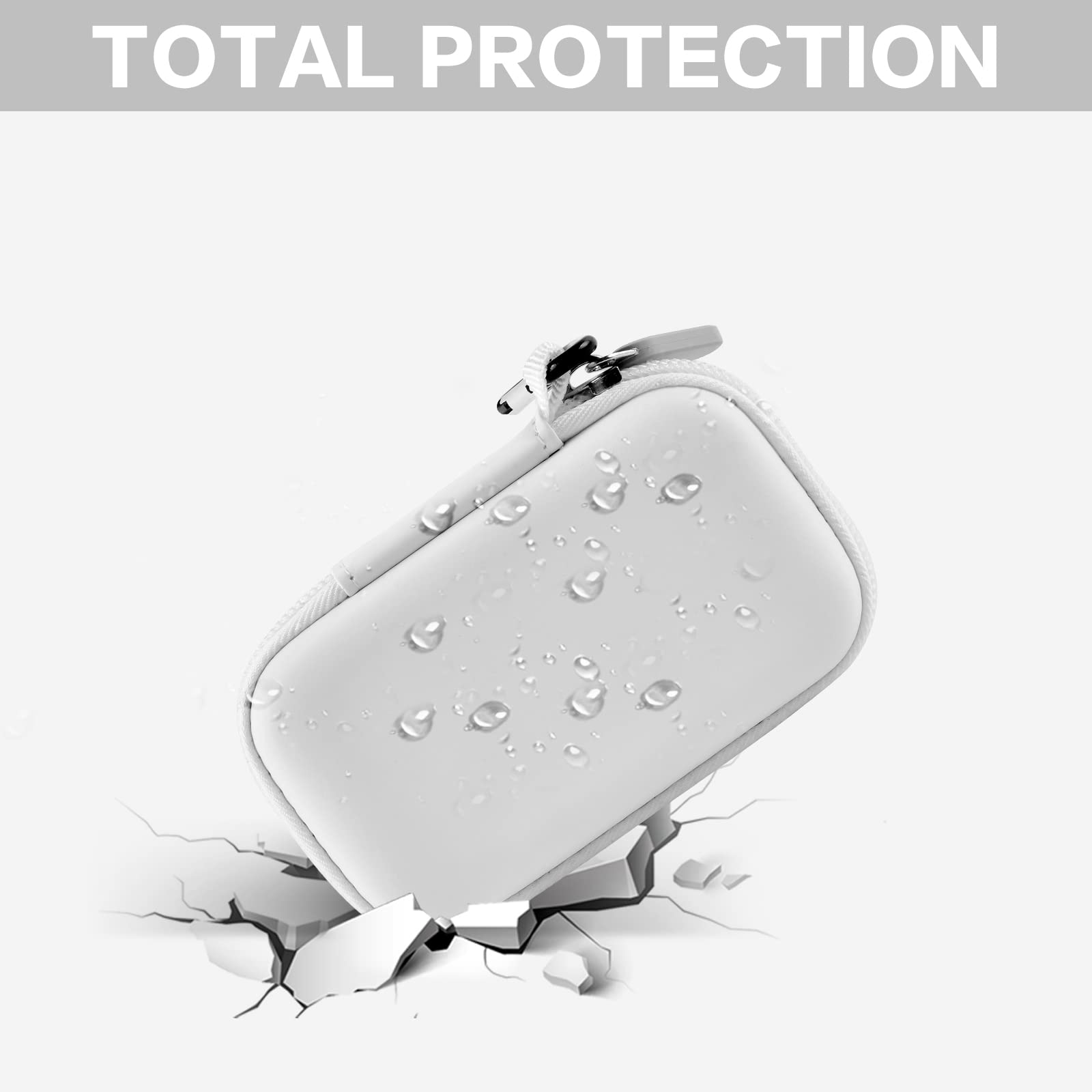 Portable SSD Case for SanDisk Extreme And Extreme PRO, Hard Shell Travel Storage  with SD Card Holder