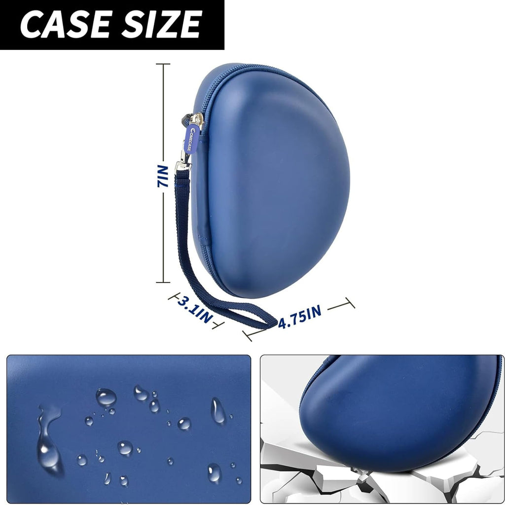 Shockproof Foldable Headphone Travel Case with Mesh Pocket – Compatible with Solo and Studio