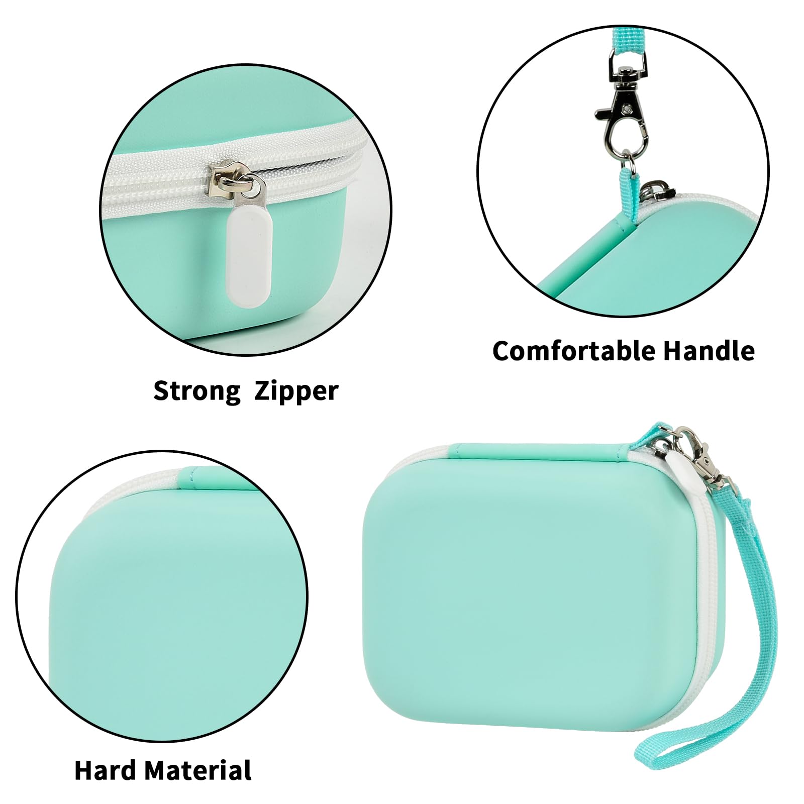 Label Maker Case for Memoking T02 and Phomemo M02 Mini Printer Storage