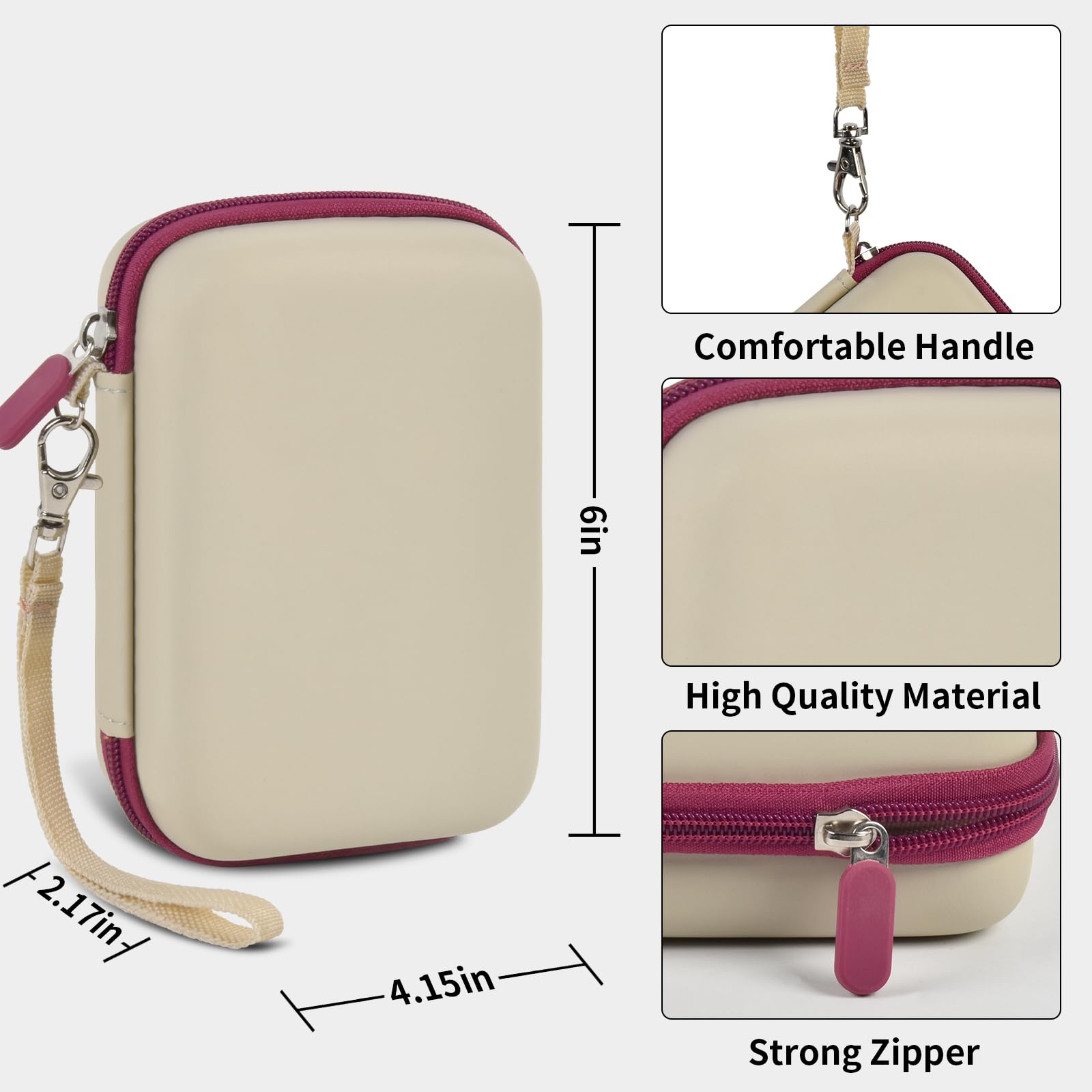 Retro Handheld Console Carrying Case for R36S / RG353V / RG353VS – Shockproof Travel Storage Bag