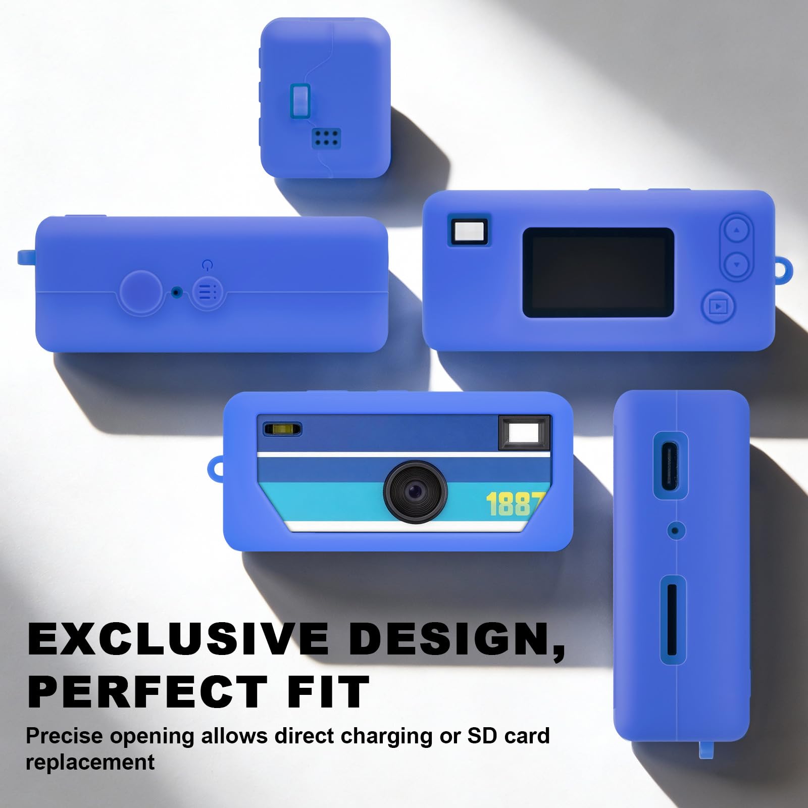Silicone Case for Kodak Charmera Keychain Camera – Cute Protective Cover for Mini Digital Camera