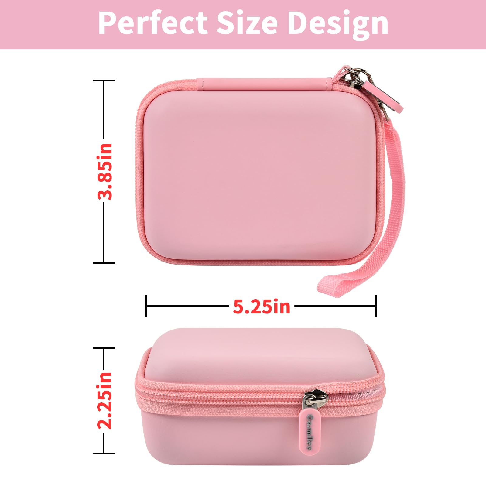 Portable Charger Case for Mini Power Bank, Hard Shell Travel Storage Bag with Cable Pocket