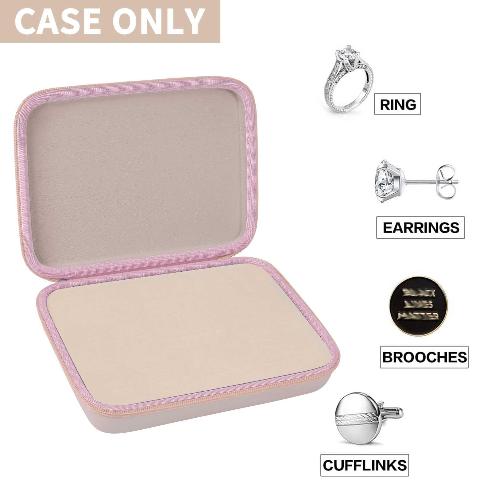 Ring Organizer Case with 42 Slots–Jewelry Display Box for Rings, Earrings and Cufflinks