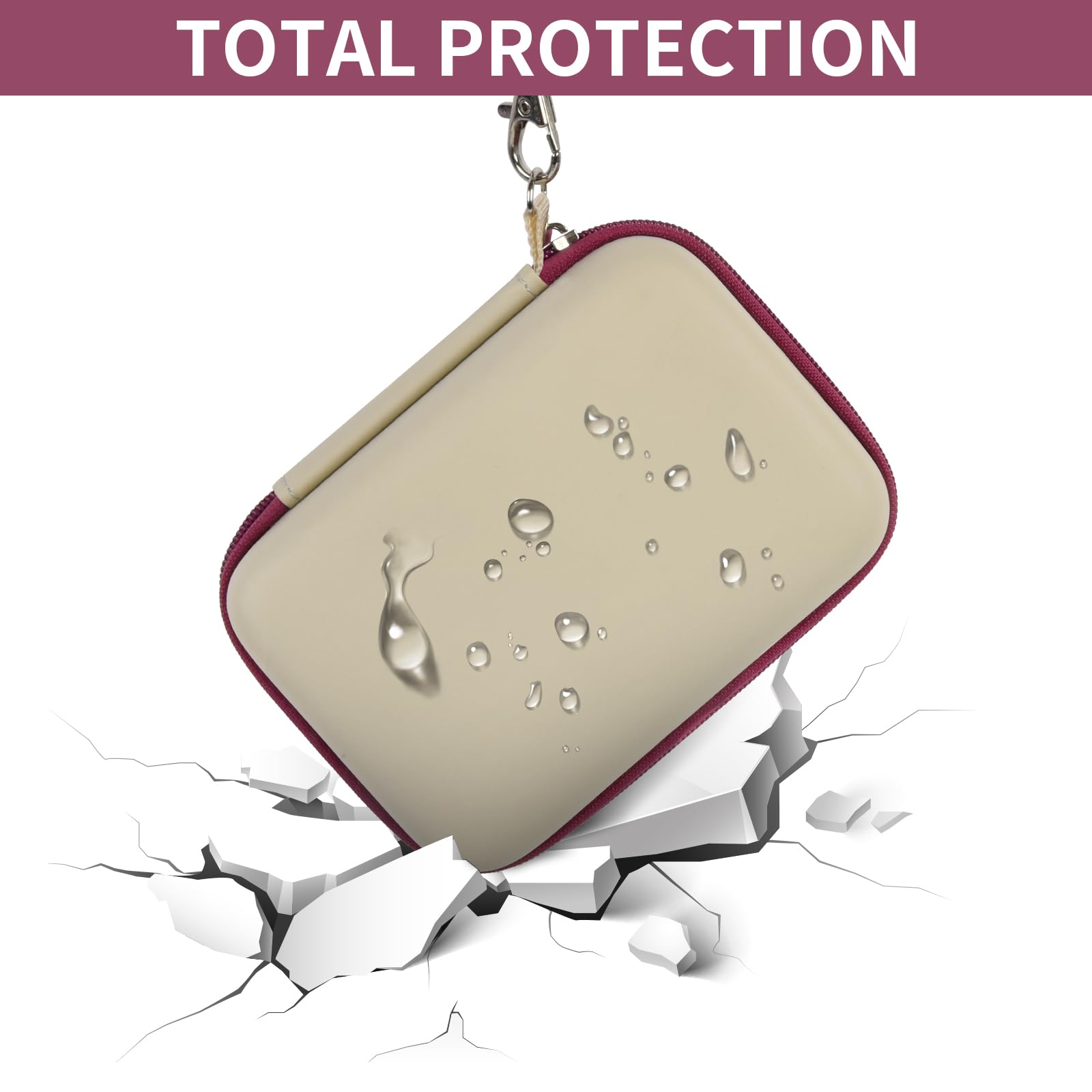 Retro Handheld Console Carrying Case for R36S / RG353V / RG353VS – Shockproof Travel Storage Bag