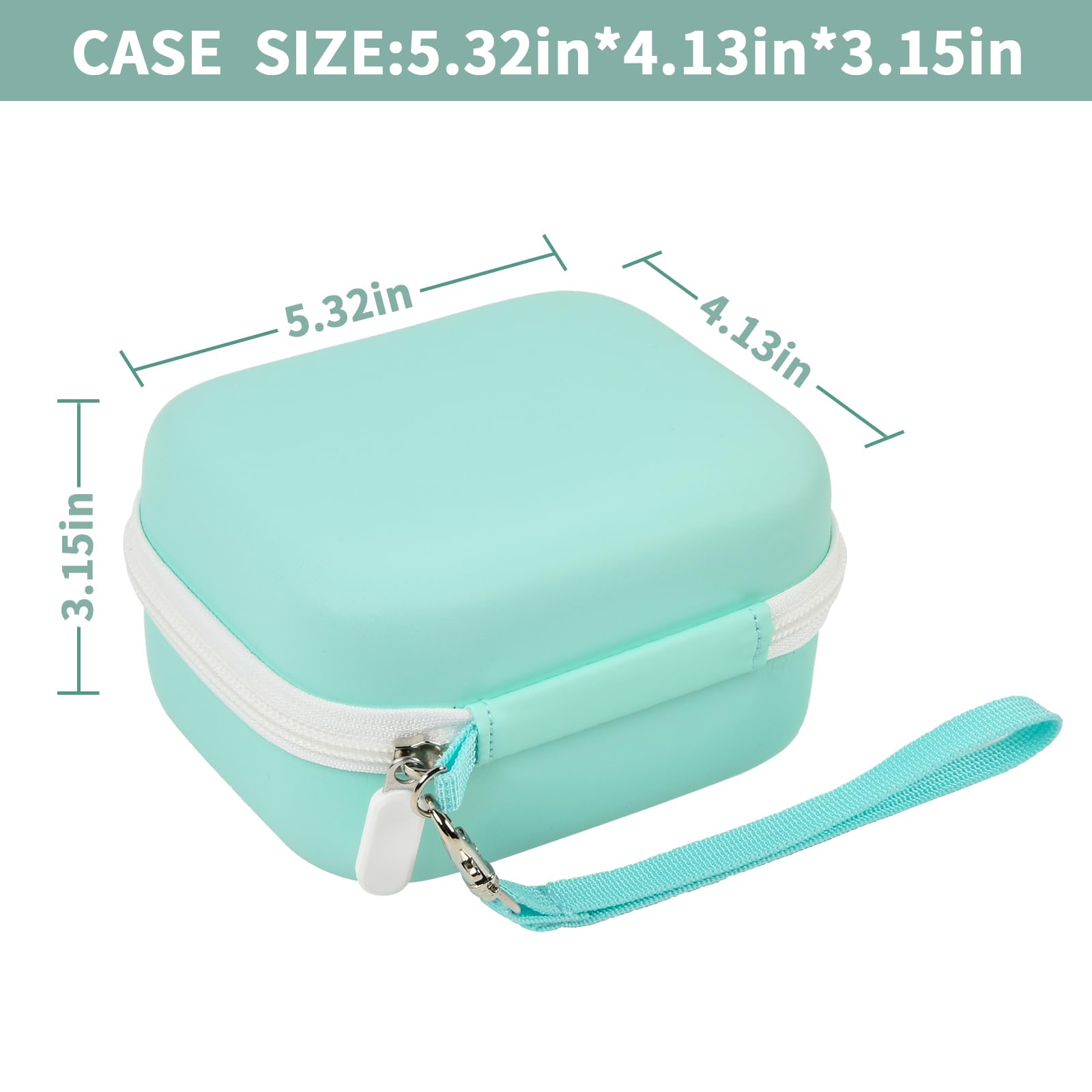 Label Maker Case for Memoking T02 and Phomemo M02 Mini Printer Storage