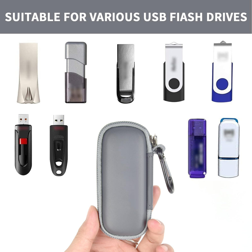 USB Flash Drive Case with SD Card Storage – Portable Hard Organizer for Travel and Easy Data Protection