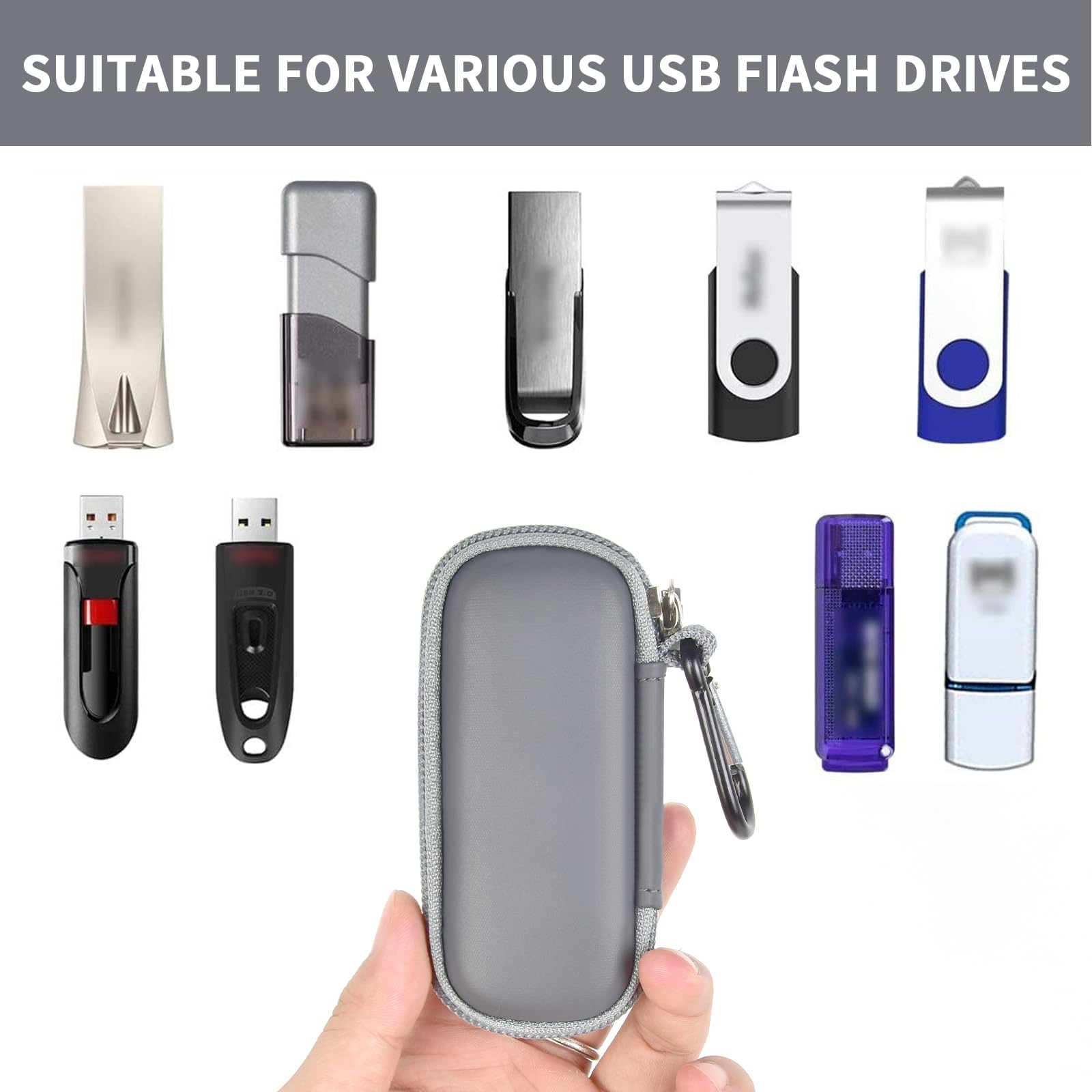 USB Flash Drive Case with SD Card Storage – Portable Hard Organizer for Travel and Easy Data Protection