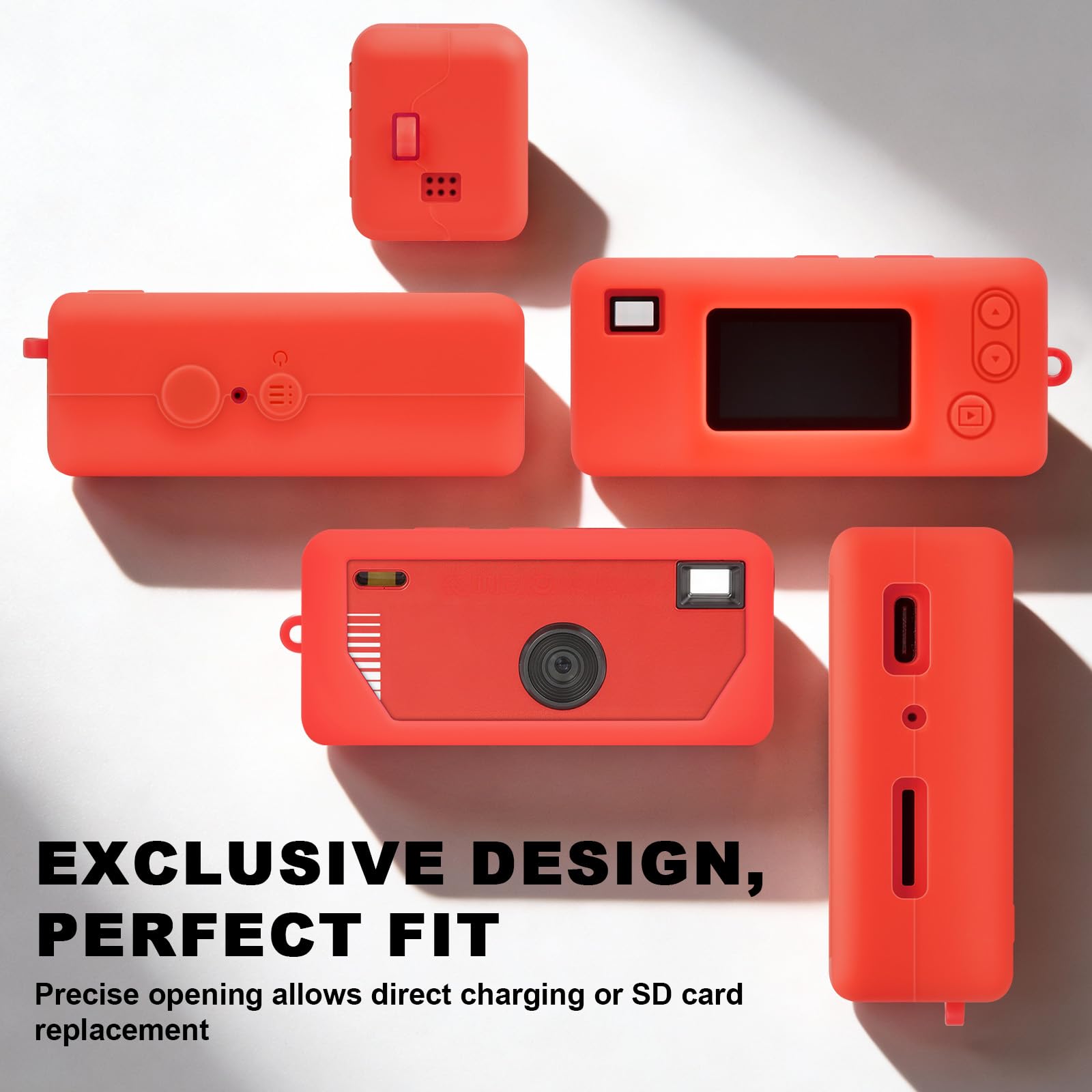 Silicone Case for Kodak Charmera Keychain Camera – Cute Protective Cover for Mini Digital Camera