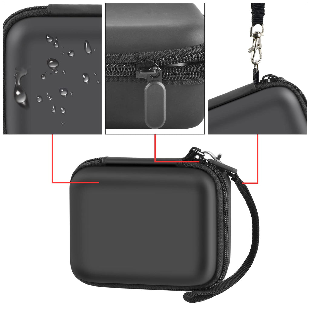 Portable Charger Case for Mini Power Bank, Hard Shell Travel Storage Bag with Cable Pocket