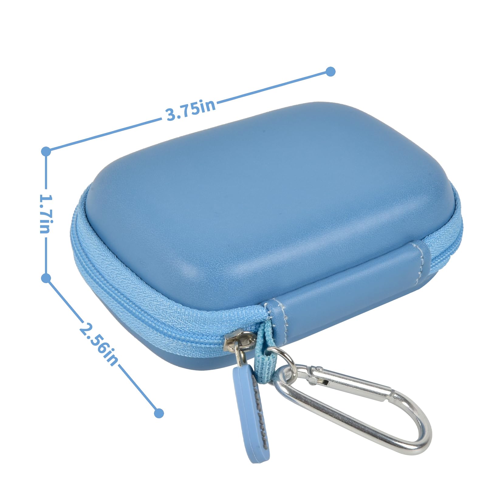 Hard Carrying Case for Crucial X10/X9 Pro Portable SSD–Shockproof External SSD Storage Bag with Mesh Pocket