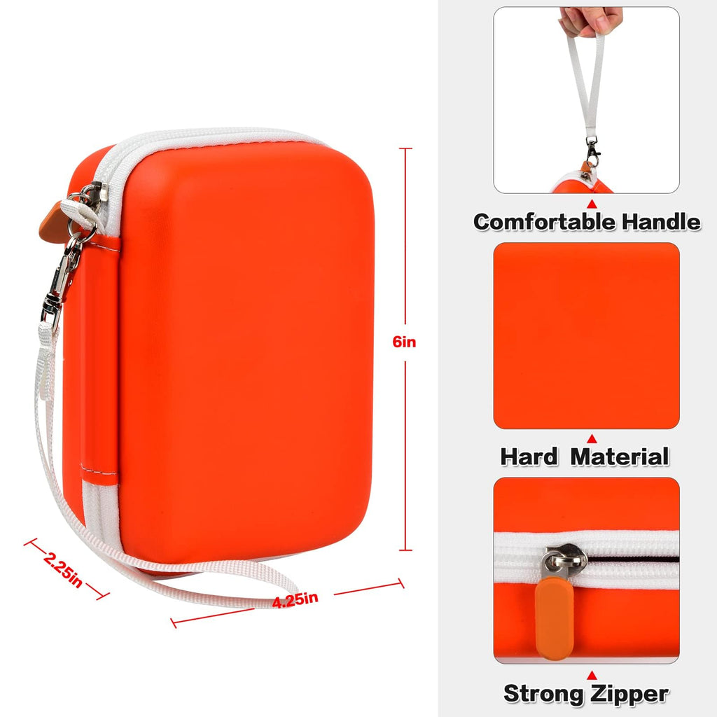 Label Maker Carrying Case Fits Phomemo, NIIMBOT and More– Protective EVA Bag with Mesh Pocket