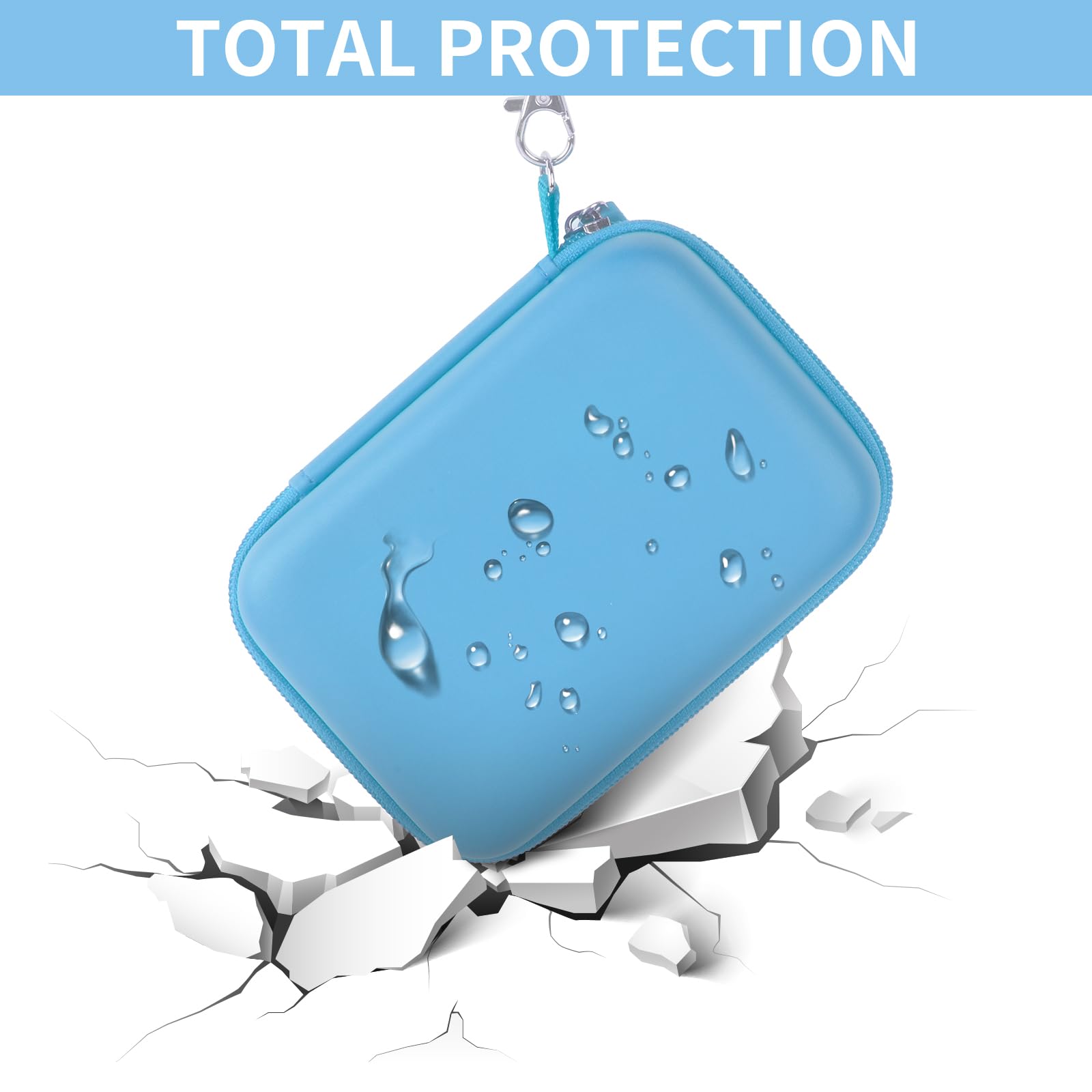 Retro Handheld Console Carrying Case for R36S / RG353V / RG353VS – Shockproof Travel Storage Bag