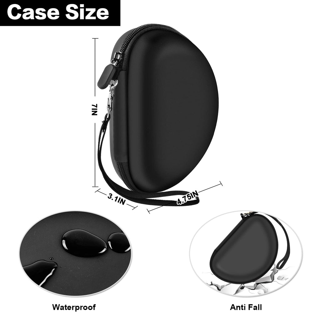 Shockproof Foldable Headphone Travel Case with Mesh Pocket – Compatible with Solo and Studio