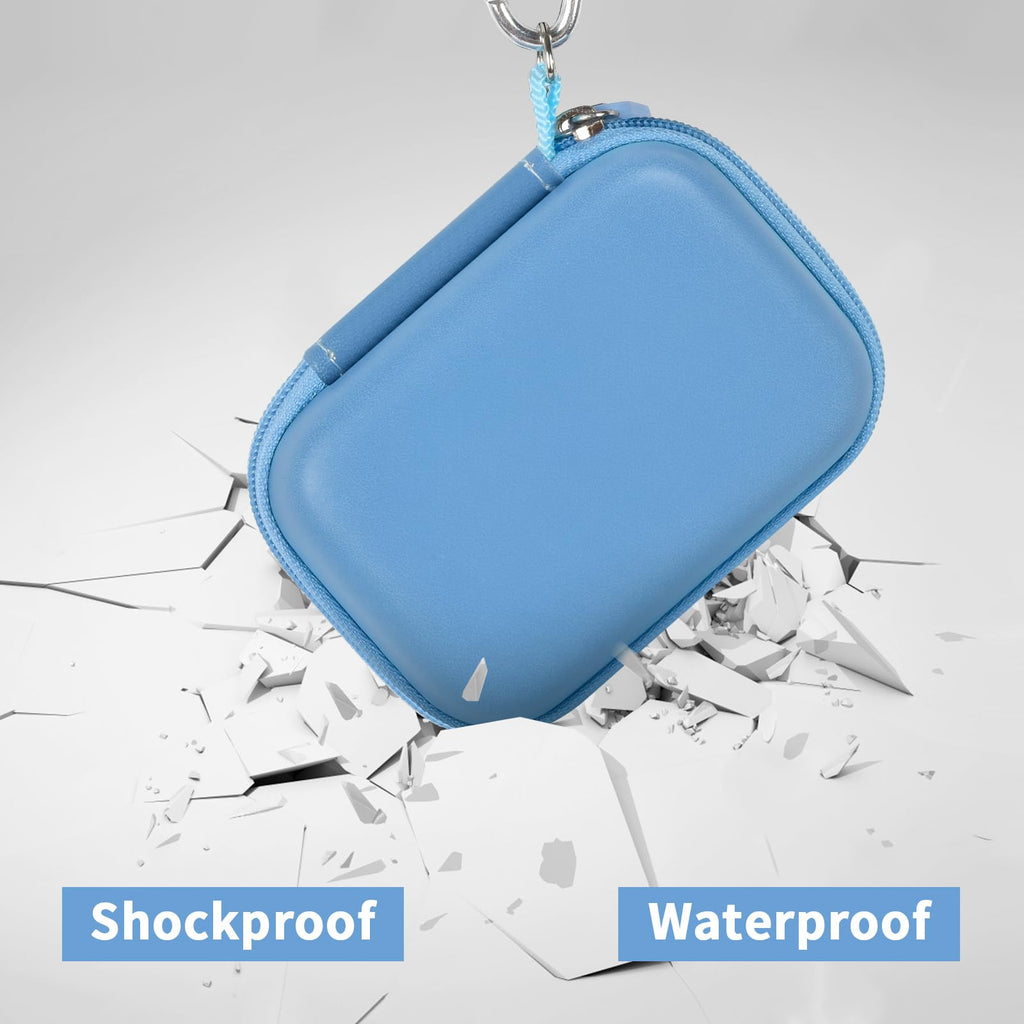 Hard Carrying Case for Crucial X10/X9 Pro Portable SSD–Shockproof External SSD Storage Bag with Mesh Pocket