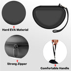 Shockproof Foldable Headphone Travel Case with Mesh Pocket – Compatible with Solo and Studio