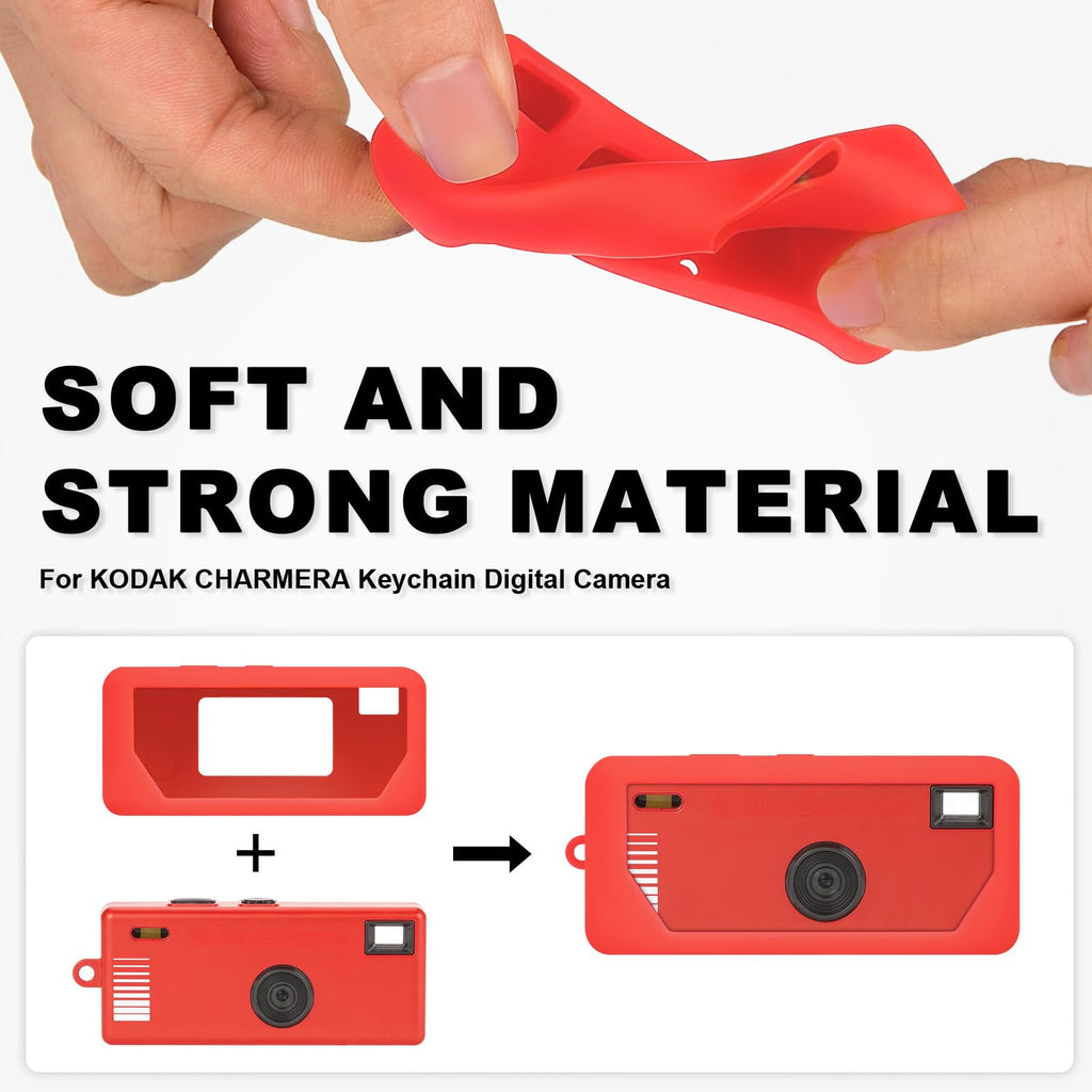 Silicone Case for Kodak Charmera Keychain Camera – Cute Protective Cover for Mini Digital Camera