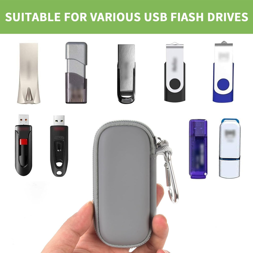 USB Flash Drive Case with SD Card Storage – Portable Hard Organizer for Travel and Easy Data Protection