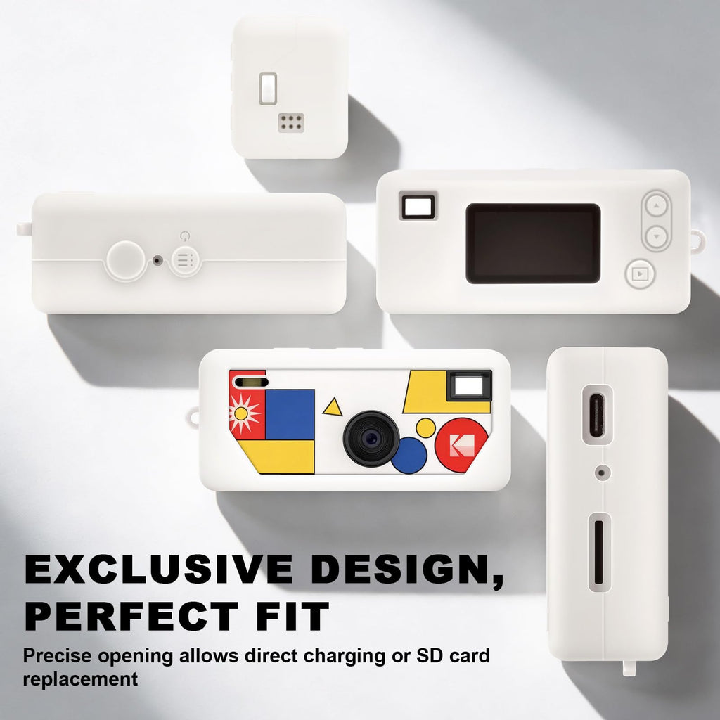 Silicone Case for Kodak Charmera Keychain Camera – Cute Protective Cover for Mini Digital Camera