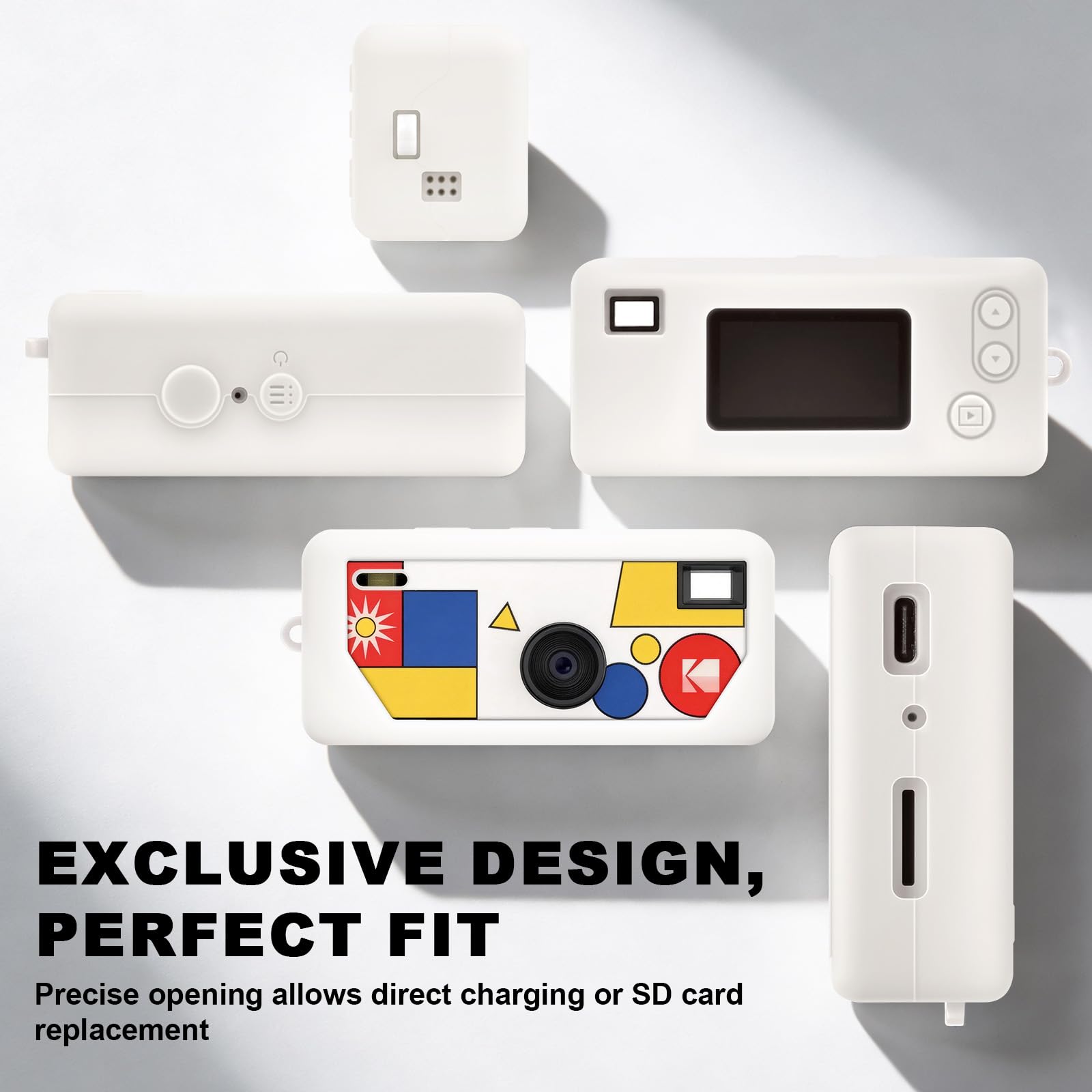 Silicone Case for Kodak Charmera Keychain Camera – Cute Protective Cover for Mini Digital Camera