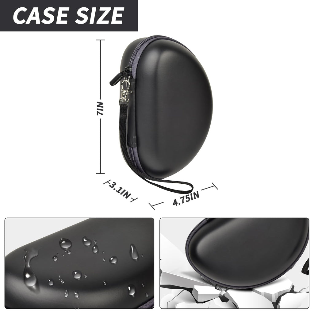 Shockproof Foldable Headphone Travel Case with Mesh Pocket – Compatible with Solo and Studio