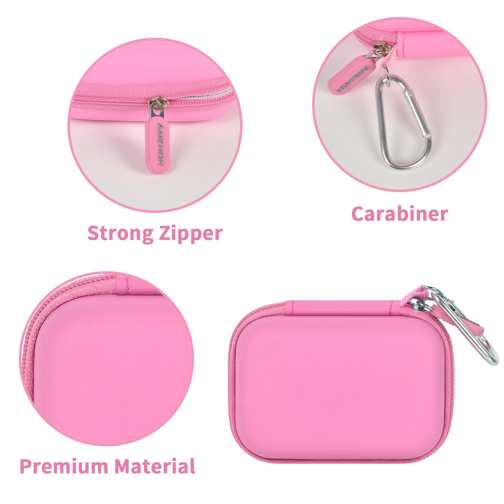 Hard Carrying Case for Crucial X10/X9 Pro Portable SSD–Shockproof External SSD Storage Bag with Mesh Pocket