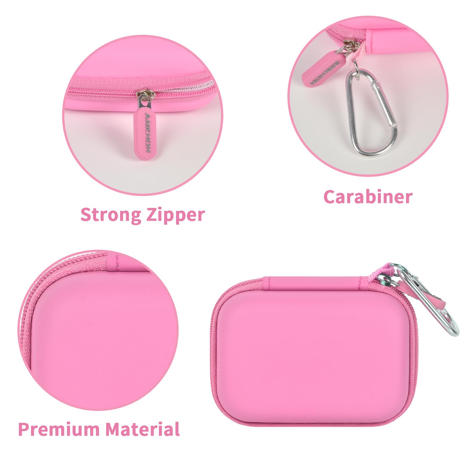 Hard Carrying Case for Crucial X10/X9 Pro Portable SSD–Shockproof External SSD Storage Bag with Mesh Pocket