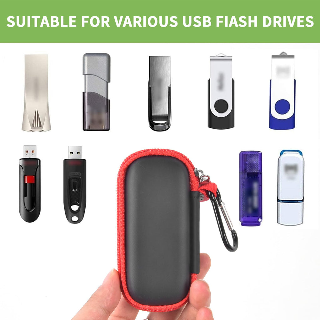 USB Flash Drive Case with SD Card Storage – Portable Hard Organizer for Travel and Easy Data Protection