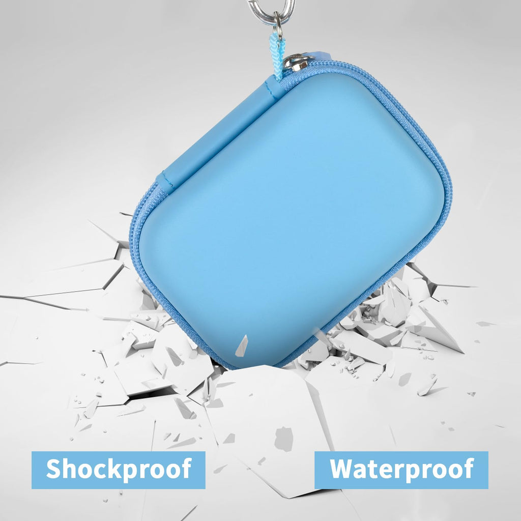Hard Carrying Case for Crucial X10/X9 Pro Portable SSD–Shockproof External SSD Storage Bag with Mesh Pocket