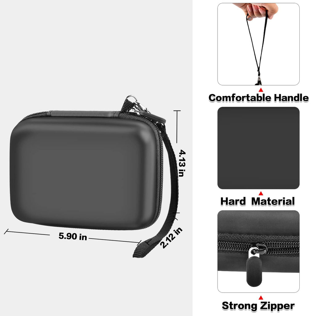 Label Maker Carrying Case Fits Phomemo, NIIMBOT and More– Protective EVA Bag with Mesh Pocket