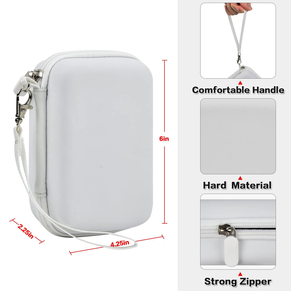 Label Maker Carrying Case Fits Phomemo, NIIMBOT and More– Protective EVA Bag with Mesh Pocket