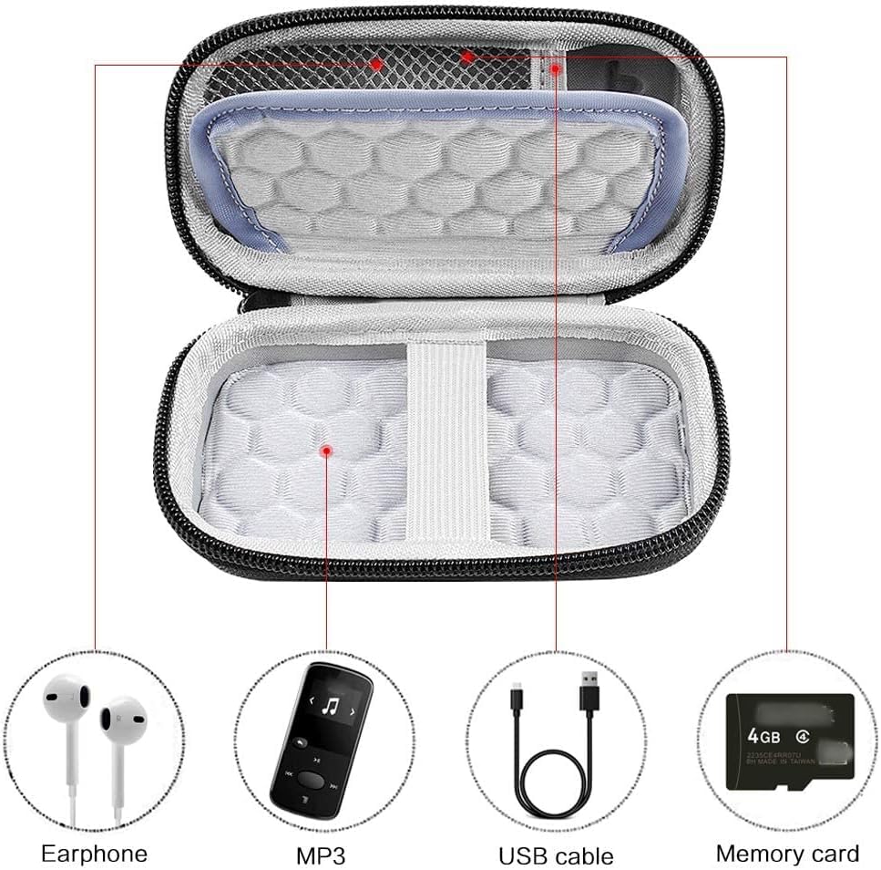 Portable MP3 / MP4 Player Case – Protective Travel Organizer for Music Players and Accessories