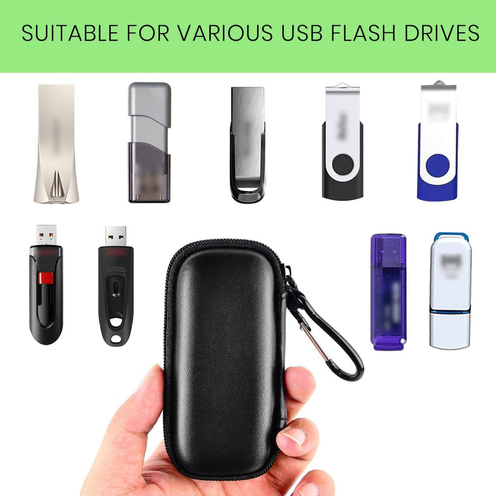 USB Flash Drive Case with SD Card Storage – Portable Hard Organizer for Travel and Easy Data Protection