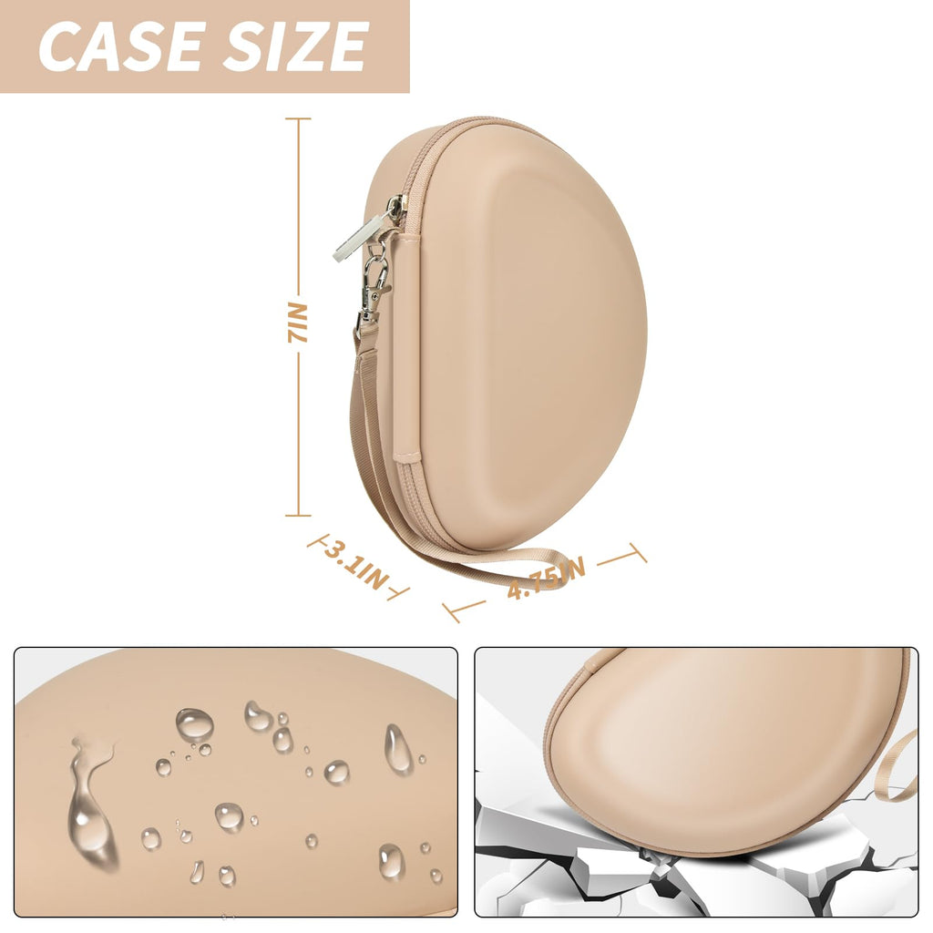 Shockproof Foldable Headphone Travel Case with Mesh Pocket – Compatible with Solo and Studio