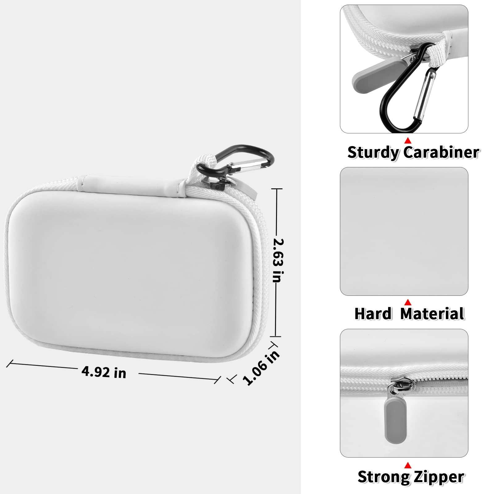 Portable SSD Case for SanDisk Extreme And Extreme PRO, Hard Shell Travel Storage  with SD Card Holder