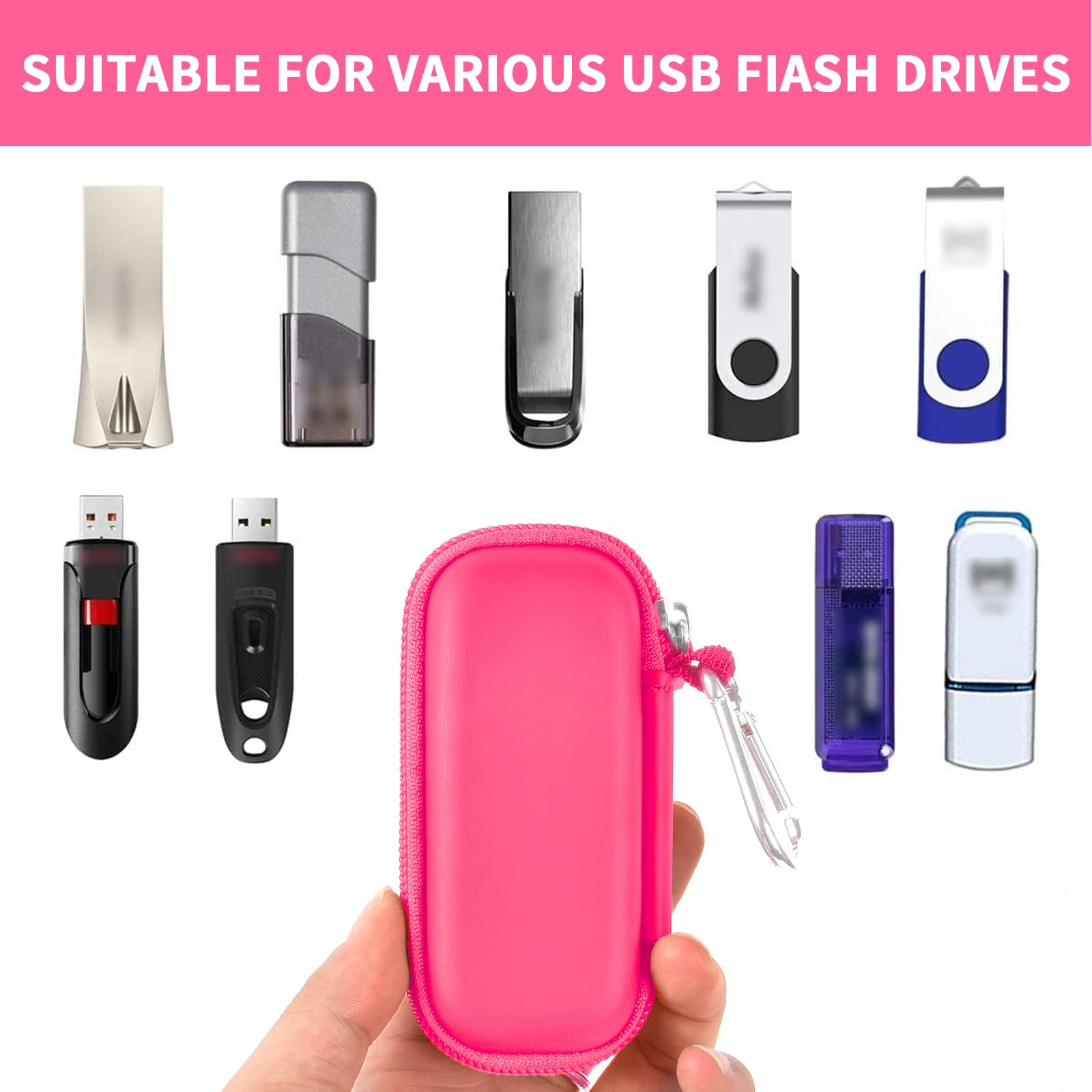 USB Flash Drive Case with SD Card Storage – Portable Hard Organizer for Travel and Easy Data Protection