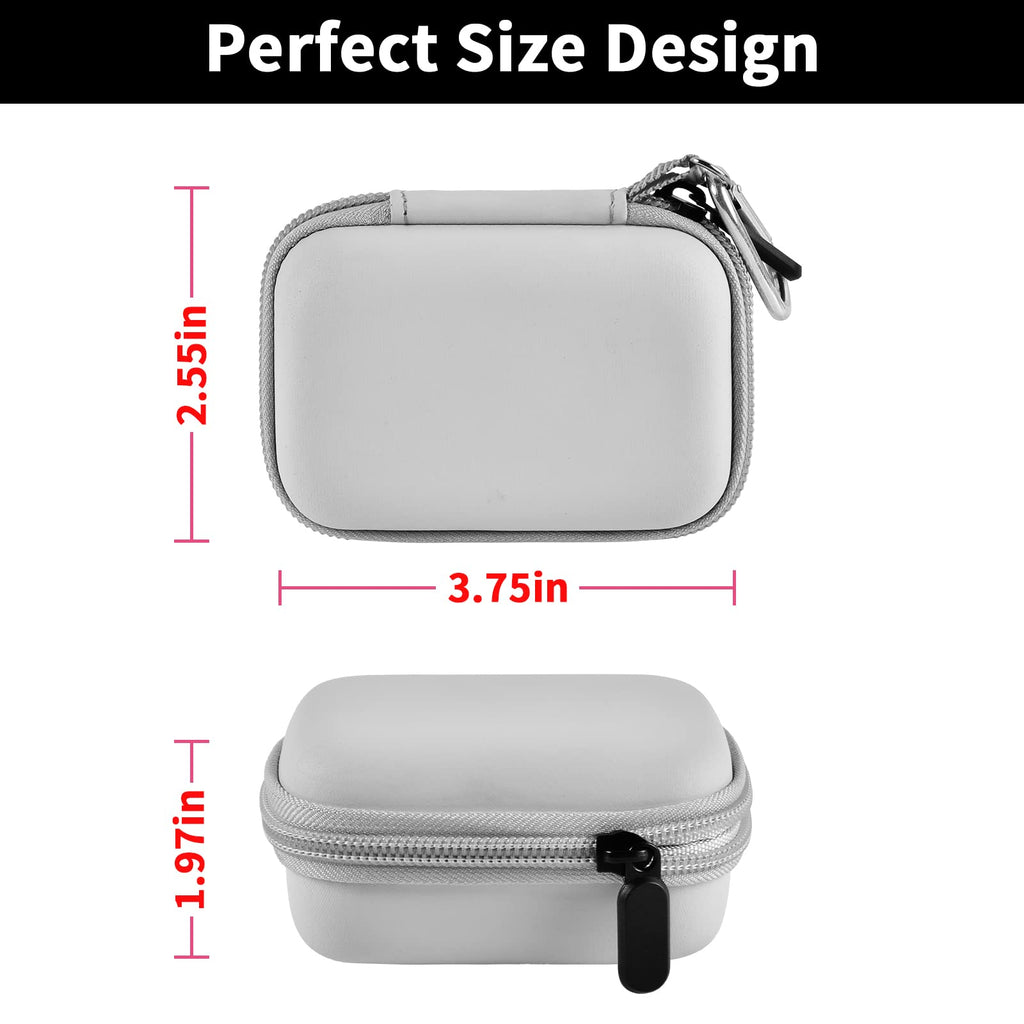 Portable Charger Case for Mini Power Bank, Hard Shell Travel Storage Bag with Cable Pocket