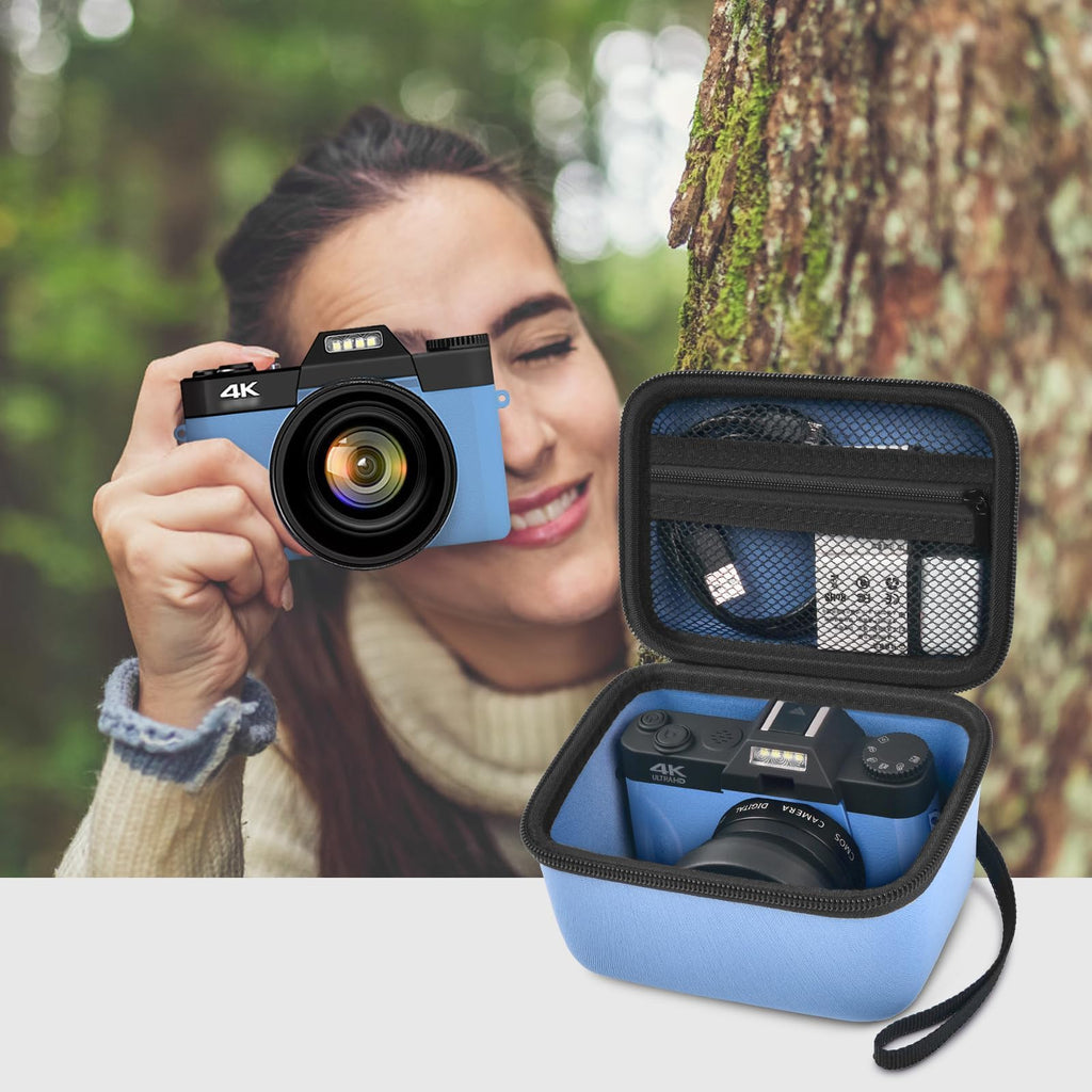 Vlogging Camera Case for 4K Digital Cameras–Portable Storage for Lens and Accessories