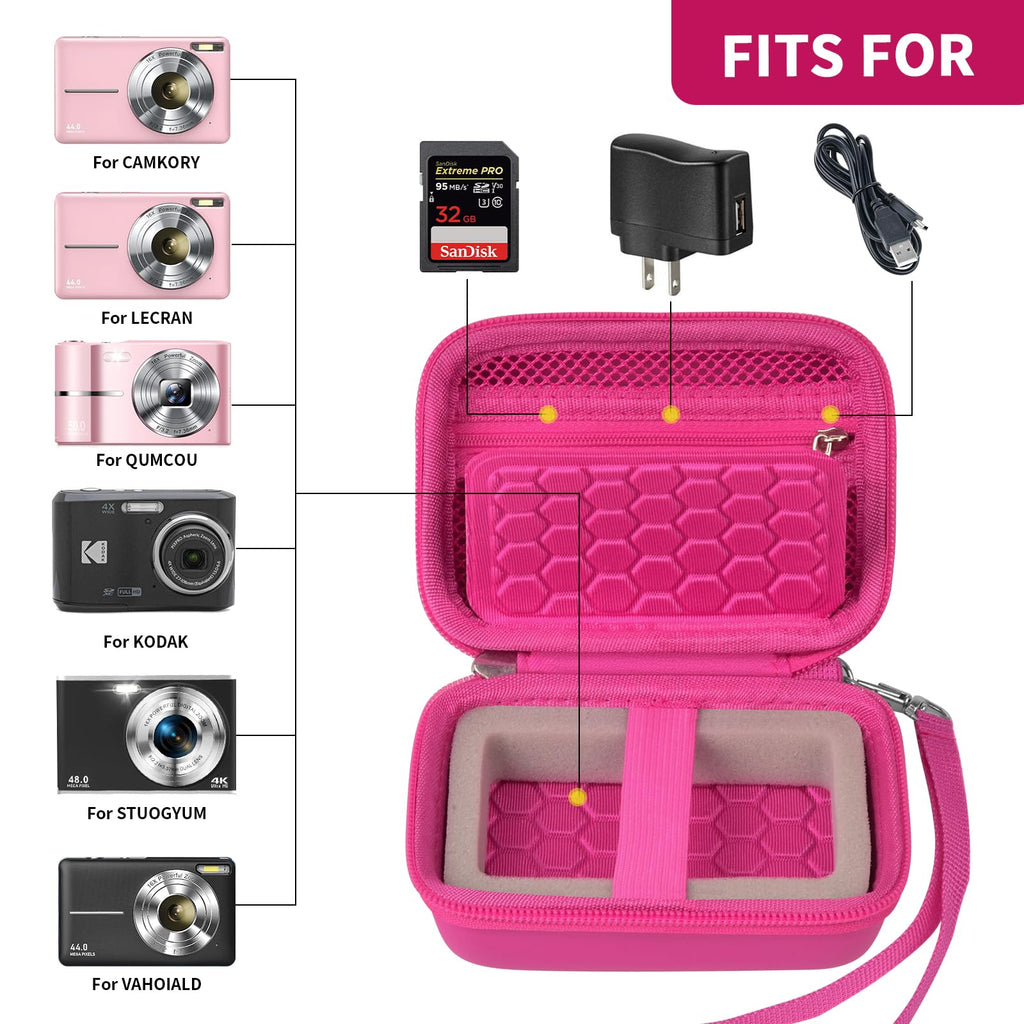 Camera Protective Travel Case For Kodak, Canon and Sony | Lightweight and Portable