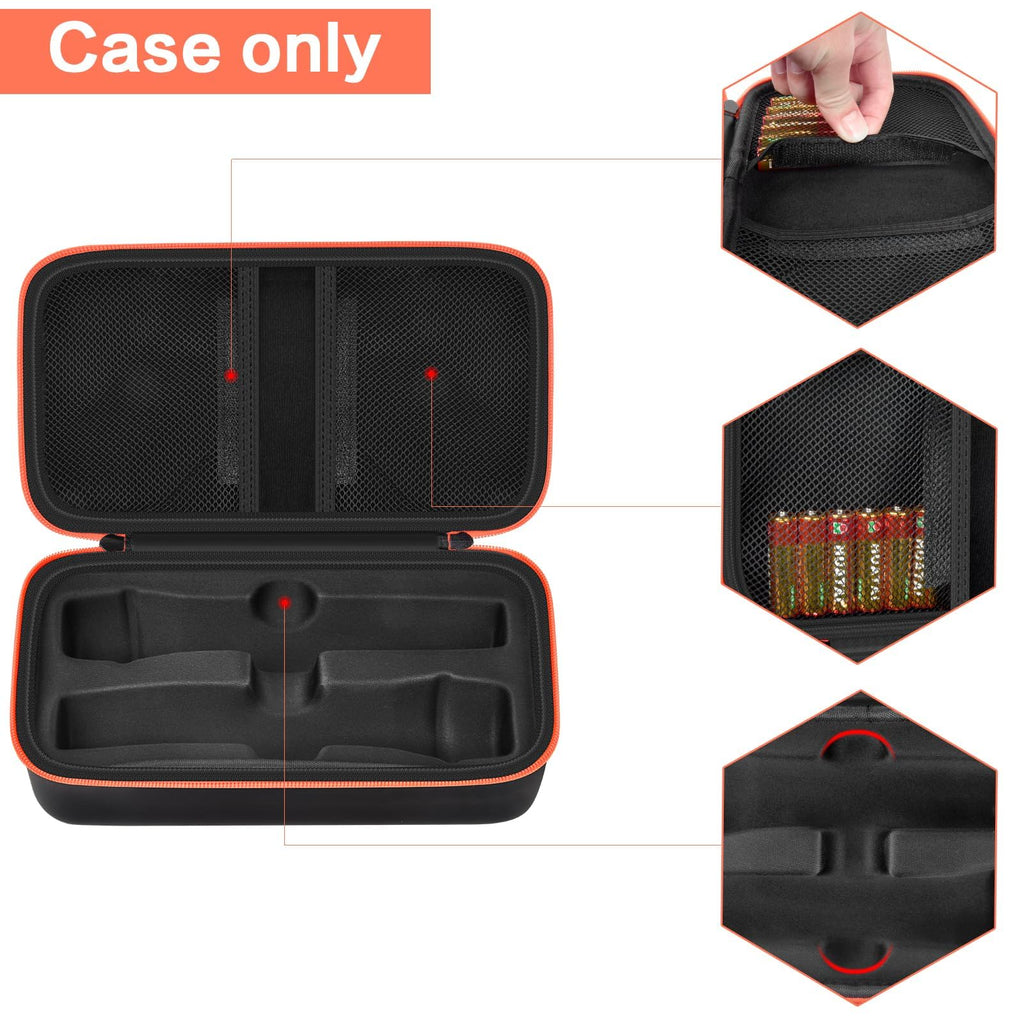 JBL Wireless Microphone Case – Shockproof Hard Shell Travel Bag For Dual Mics and Accessories