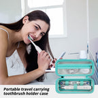 Electric Toothbrush Travel Case for Oral-B and Philips Sonicare - Waterproof Holder Bag