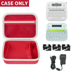 Portable Label Maker Case for P-Touch PTD220/210–Storage Organizer for Tapes and Accessories