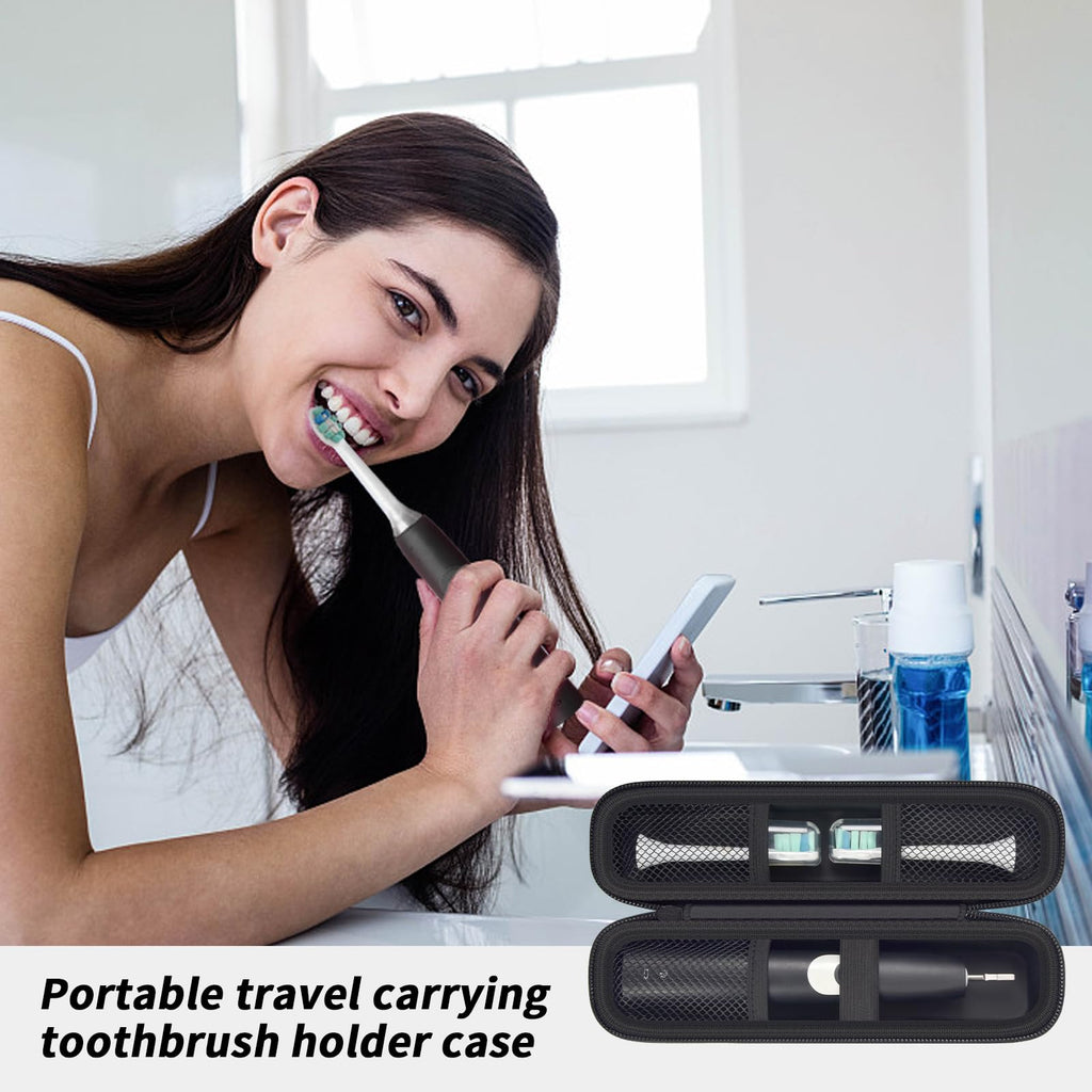 Electric Toothbrush Travel Case for Oral-B and Philips Sonicare - Waterproof Holder Bag