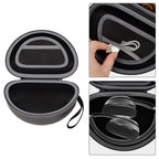 Shockproof Foldable Headphone Travel Case with Mesh Pocket – Compatible with Solo and Studio