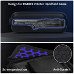 Retro Handheld Console Carrying Case for R36S / RG353V / RG353VS – Shockproof Travel Storage Bag
