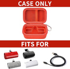 Portable Charger Case for Mini Power Bank, Hard Shell Travel Storage Bag with Cable Pocket