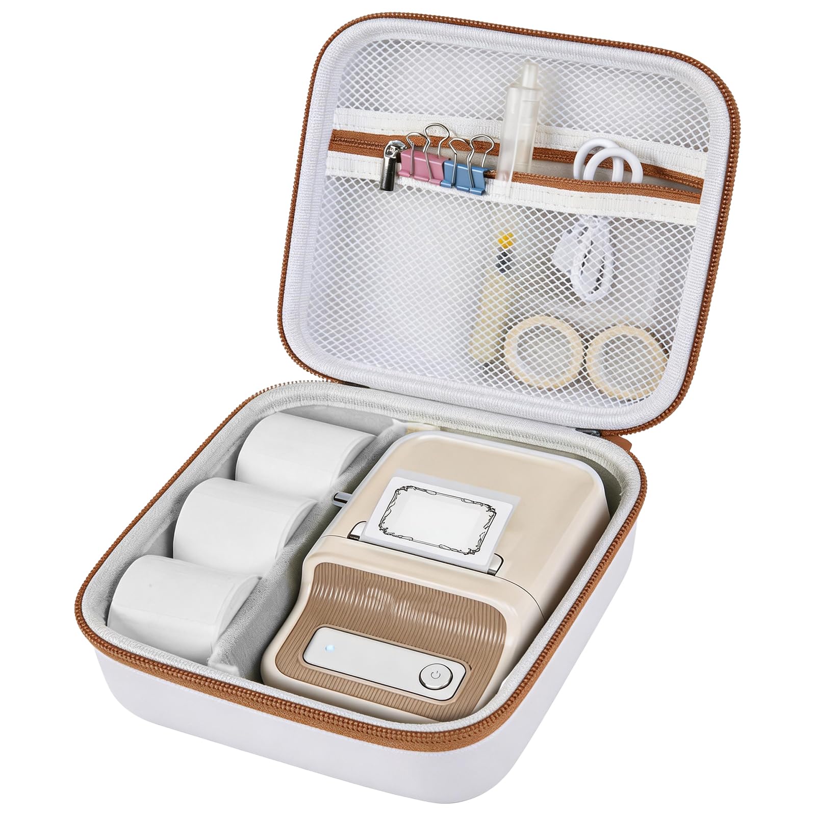 Travel Case for NIIMBOT B21 / B21 Pro / B1 Label Maker – Portable Storage Organizer for Labels and Accessories