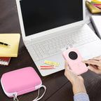 Label Maker Carrying Case Fits Phomemo, NIIMBOT and More– Protective EVA Bag with Mesh Pocket