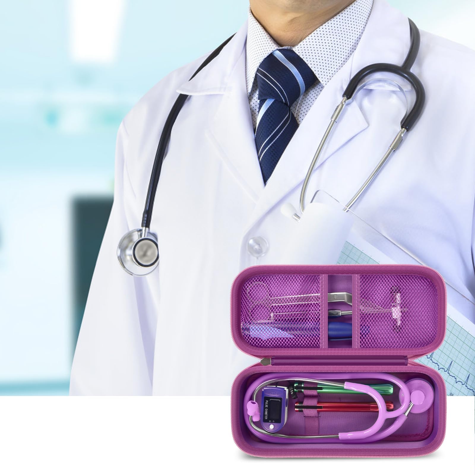 Stethoscope Case For 3M Littmann and MDF Acoustica