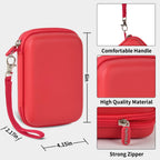 Retro Handheld Console Carrying Case for R36S / RG353V / RG353VS – Shockproof Travel Storage Bag