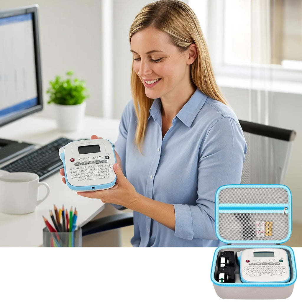 Portable Label Maker Case – Fits PT-N20 / PT-N25BT, Travel and Office Organizer Bag